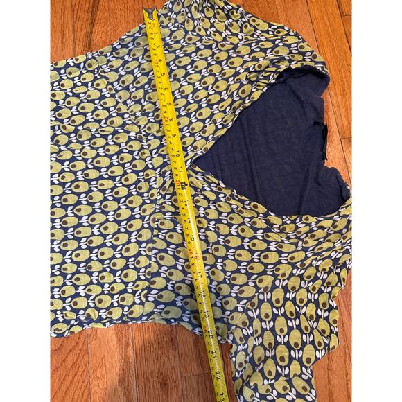 BODEN Jersey Knit 3/4 Sleeve Midi avocado/olive dress green, blue white size 18L - Picture 7 of 8